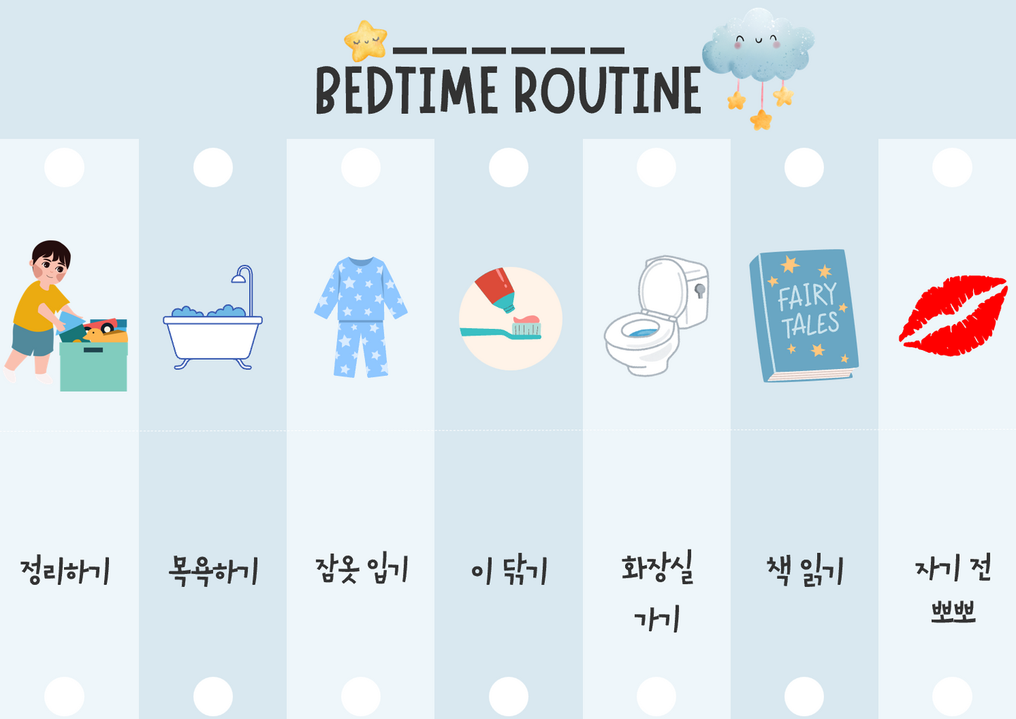 아이 수면 습관 디지털 리소스 3종 세트 / Digital Resource Bundle for Children’s Sleep Routines (3 Files)