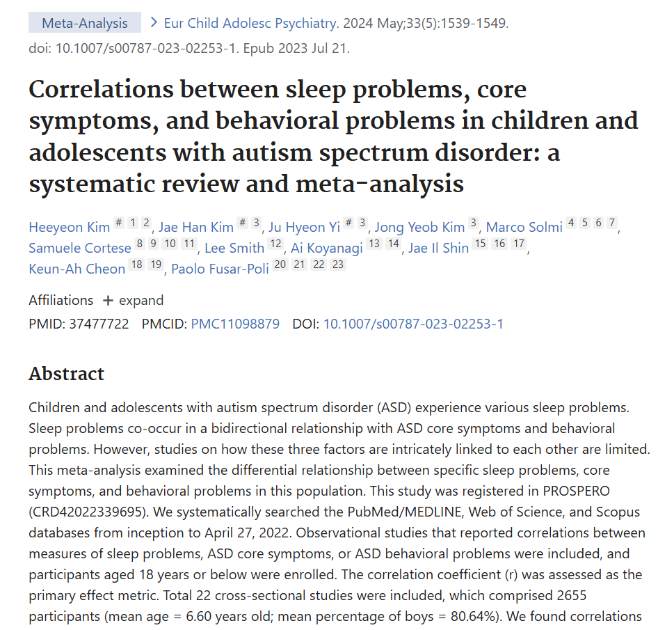 ASD 아동의 수면 문제에 대하여 - Everbloom Path - Parent Coaching