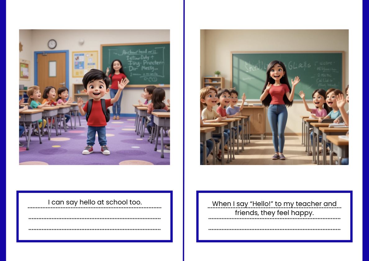 [Social Story Package] Going to a New School (Video + 8-Page Book)