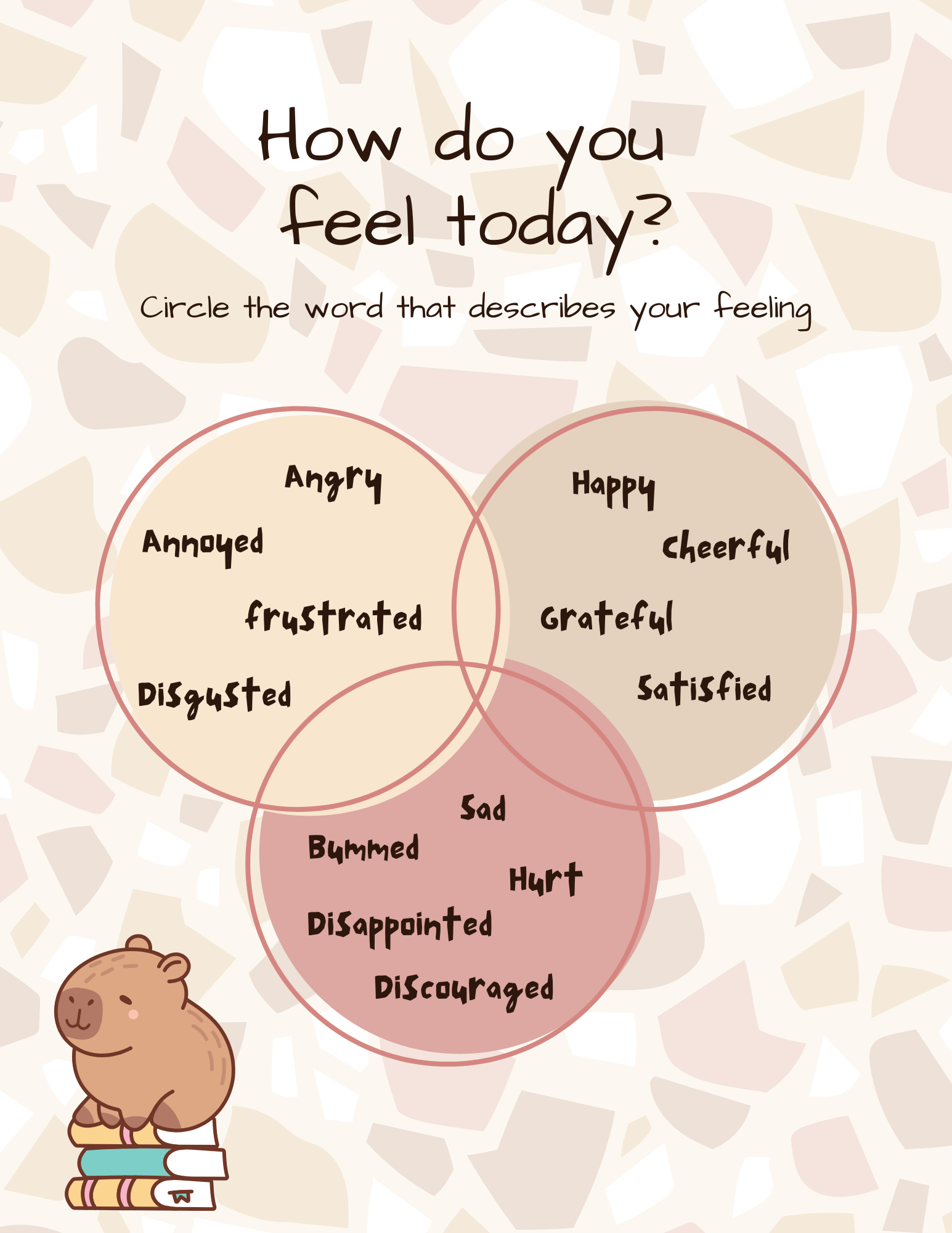 Kids Daily Feelings Check - In Journal | Emotional Regulation & Problem Solving Worksheets - Everbloom Path - Parent Coaching