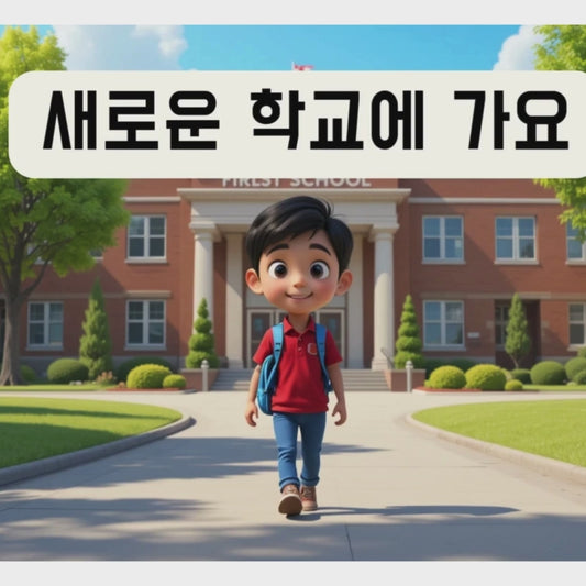 [소셜스토리 패키지] 새 학교에 가요 (영상 + 8페이지 책)