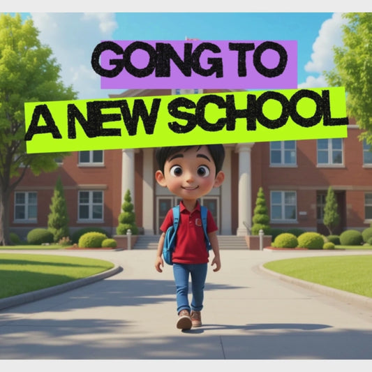 [Social Story Package] Going to a New School (Video + 8-Page Book)